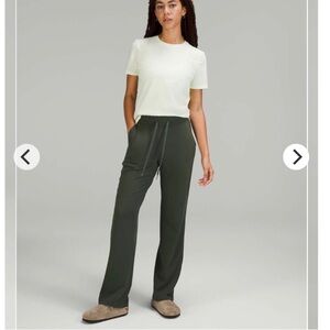 EUC Lululemon Ready to Rulu Straight-Leg High-Rise Pant Smoked Spruce size 4